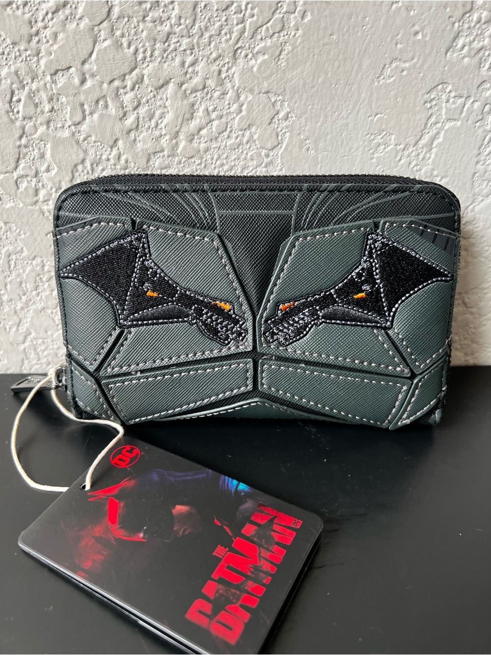 Loungefly DC Comics The Batman Cosplay Zip Around Wallet Black & Red NWT